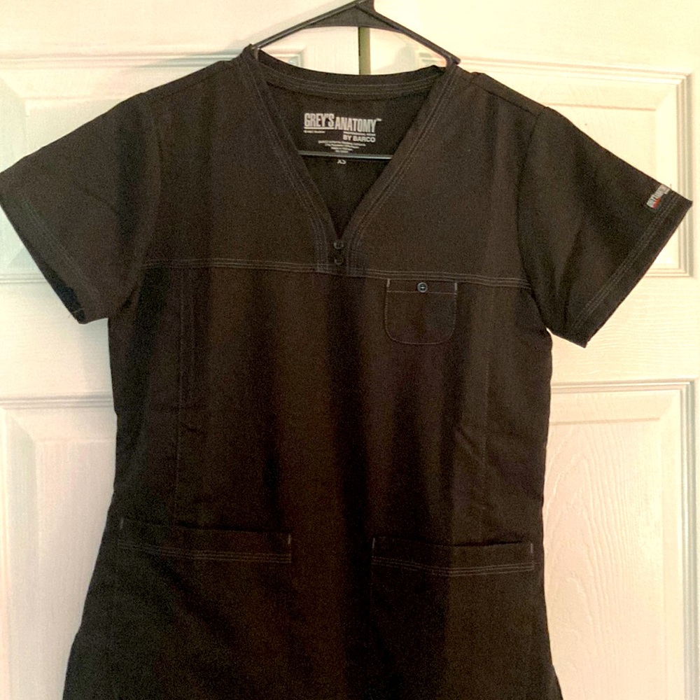 Grey’s Anatomy Black Scrub Top
